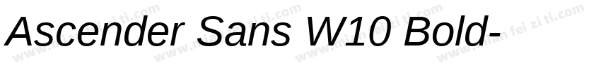 Ascender Sans W10 Bold字体转换